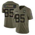 J.Jaguars #85 Brenton Strange Player Olive 2025 Salute To Service Limited Game Odoa Stitched Jerseys