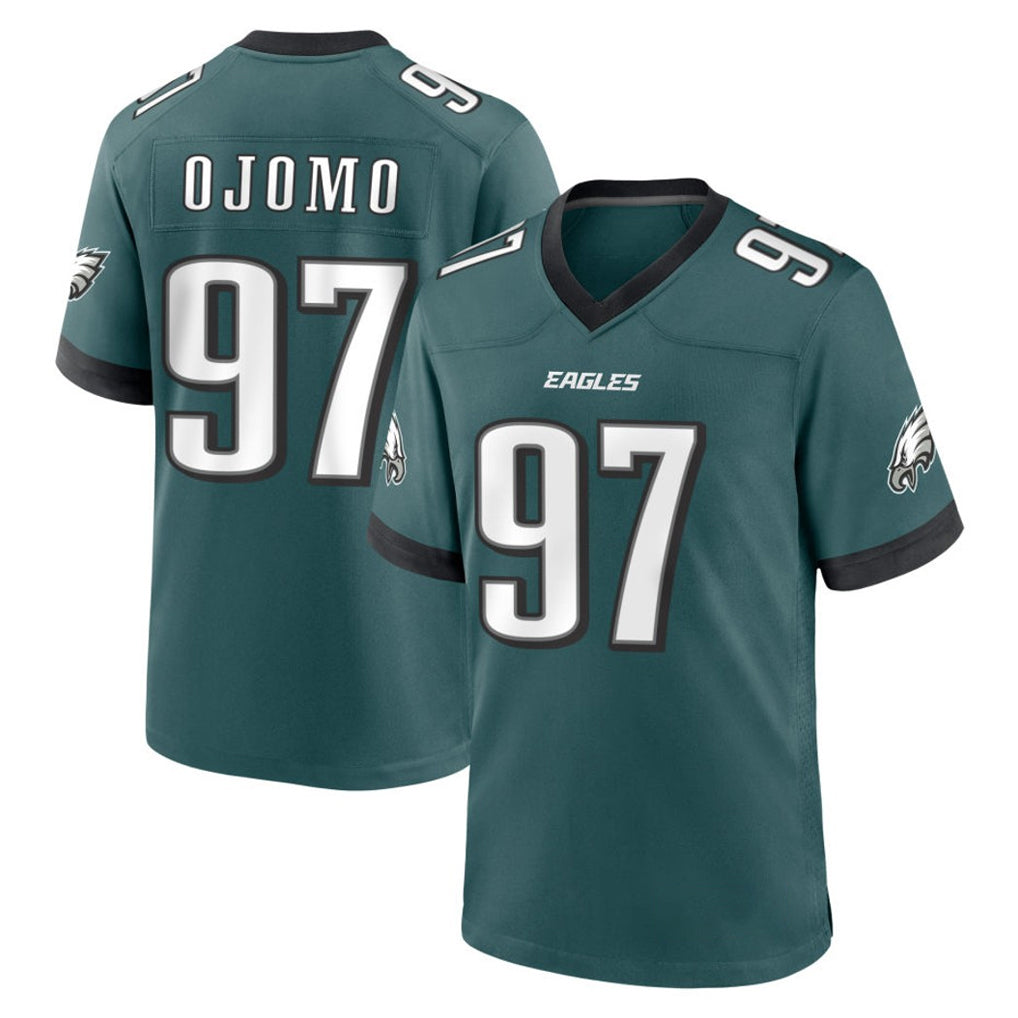 P.Eagles #97 Moro Ojomo Player Green Home Game Odoa Stitched Jerseys