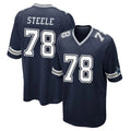 D.Cowboys #78 Terence Steele Player Navy Home Game Odoa Stitched Jerseys