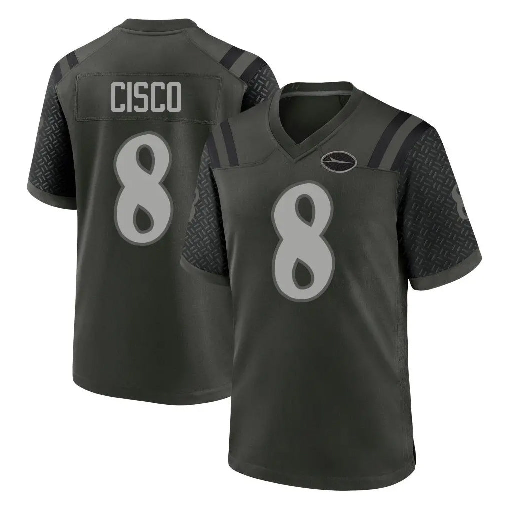 NY.Jets #8 Andre Cisco Player Green 2025 Rivalries Collection Home Game Odoa Stitched Jerseys