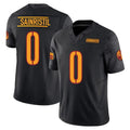 W.Commanders #0 Mike Sainristil Player Black Limited Vapor F.U.S.E. Home Game Odoa Stitched Jerseys