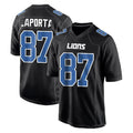D.Lions #87 Sam LaPorta Player Black Fashion Home Game Odoa Stitched Jerseys