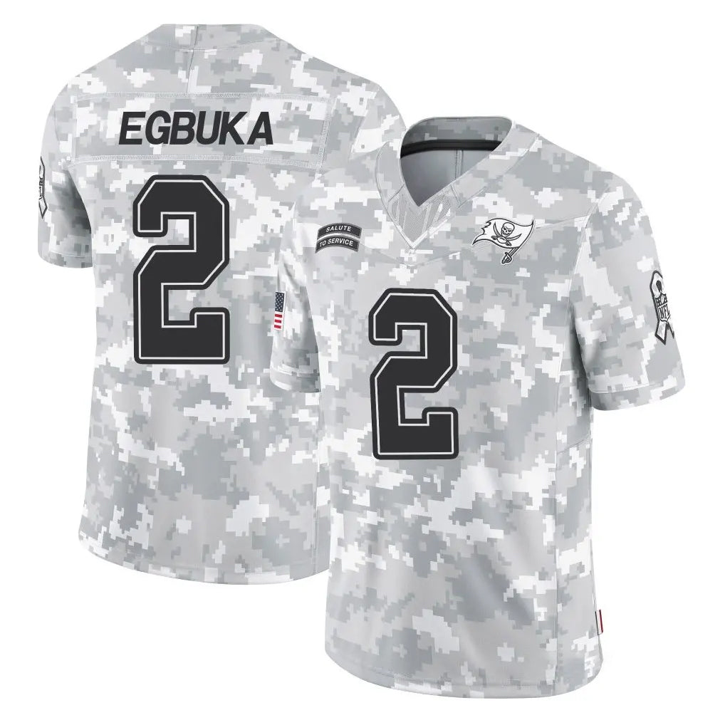 TB.Buccaneers #2 Emeka Egbuka Player Arctic Camo Limited Salute To Service Home Game Odoa Stitched Jerseys