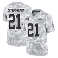 NY.Jets #21 Brandon Stephens Player Arctic Camo Salute to Service Limited Game Odoa Stitched Jerseys