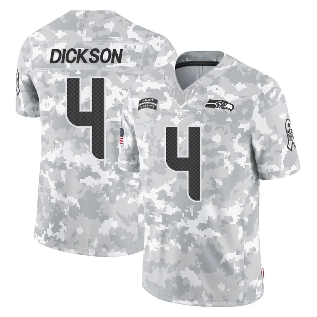 S.Seahawks #4 Michael Dickson Player Arctic Camo Limited Salute To Service Home Game Odoa Stitched Jerseys