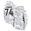 D.Broncos #74 Ben Powers Player Arctic Camo Salute to Service Hoodies Limited Game Odoa Stitched Jerseys