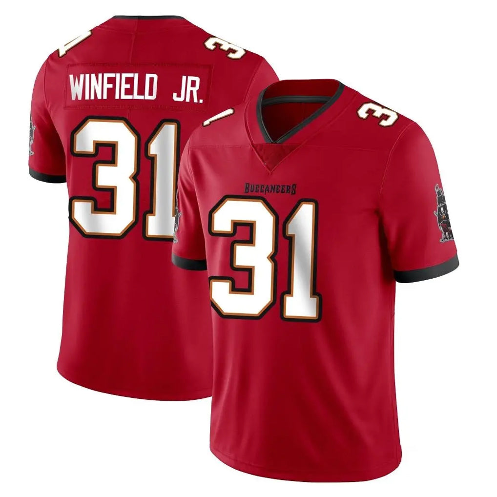 TB.Buccaneers #31 Antoine Winfield Jr. Player Red Limited Vapor F.U.S.E. Home Game Odoa Stitched Jerseys