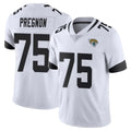 J.Jaguars #75 Emmanuel Pregnon Player White Vapor Untouchable Limited Home Game Odoa Stitched Jerseys