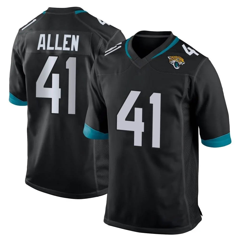 J.Jaguars #41 Josh Hines-Allen Player Black Home Game Odoa Stitched Jerseys