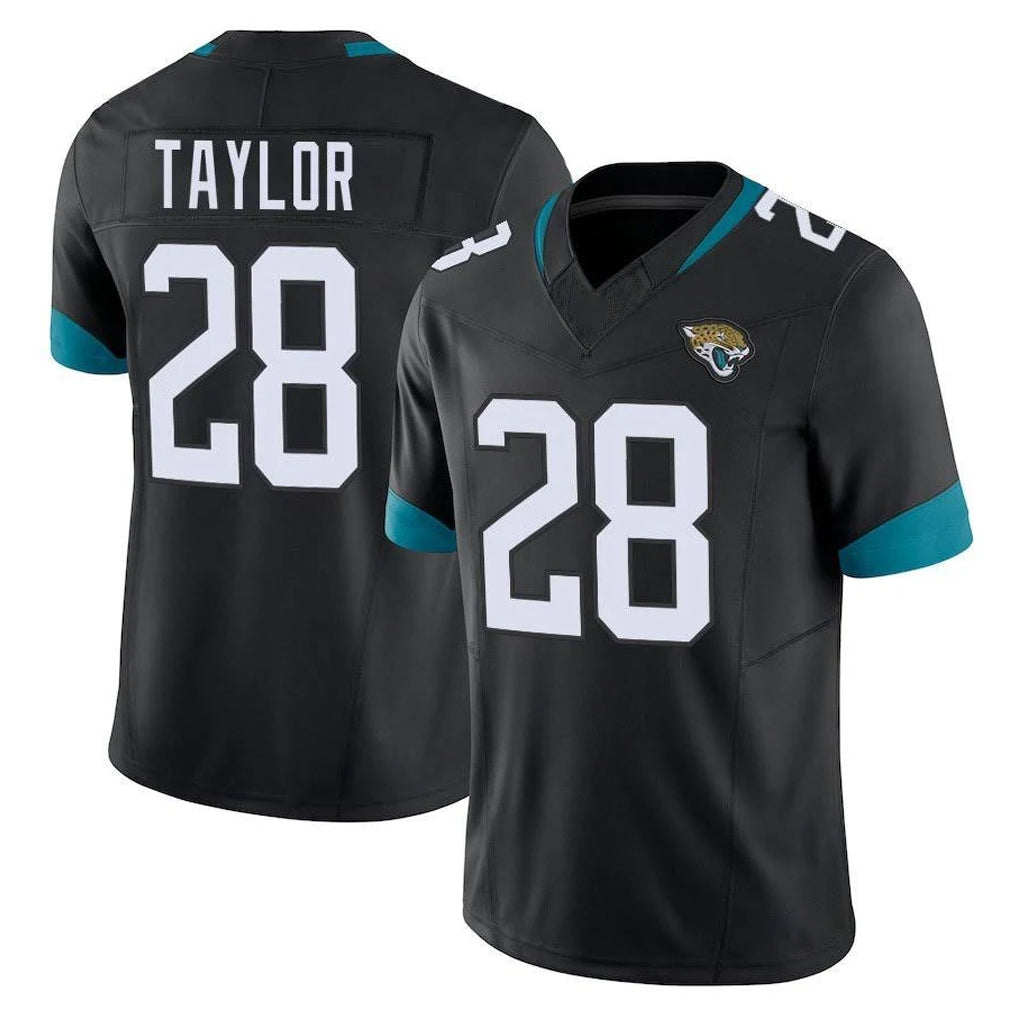 J.Jaguars #28 Fred Taylor Player Black Vapor F.U.S.E. Limited Home Game Odoa Stitched Jerseys