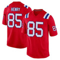 NE.Patriots #85 Hunter Henry Player Red Home Game Odoa Stitched Jerseys