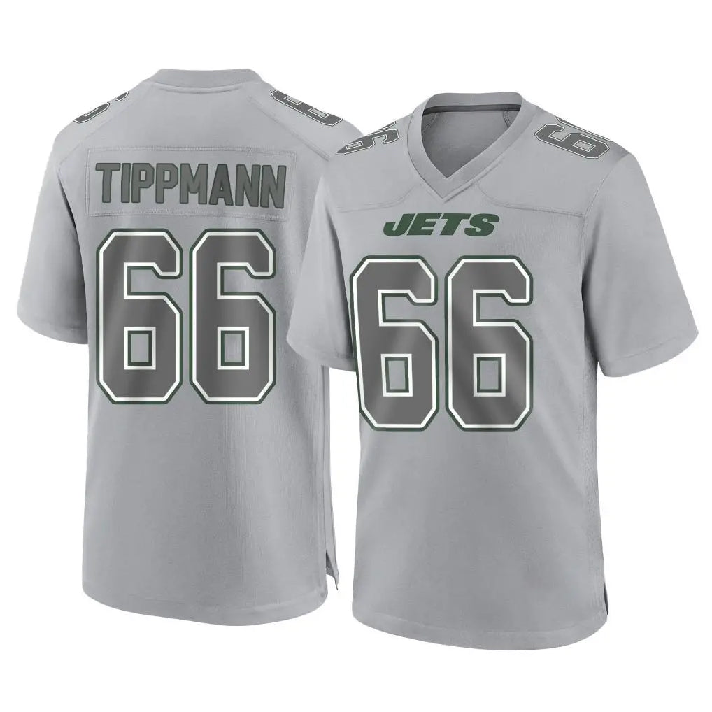 NY.Jets #66 Joe Tippmann Player Gray Limited Atmosphere Fashion Home Game Odoa Stitched Jerseys