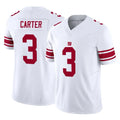 NY.Giants #3 Abdul Carter Player White Limited Vapor F.U.S.E. Home Game Odoa Stitched Jerseys