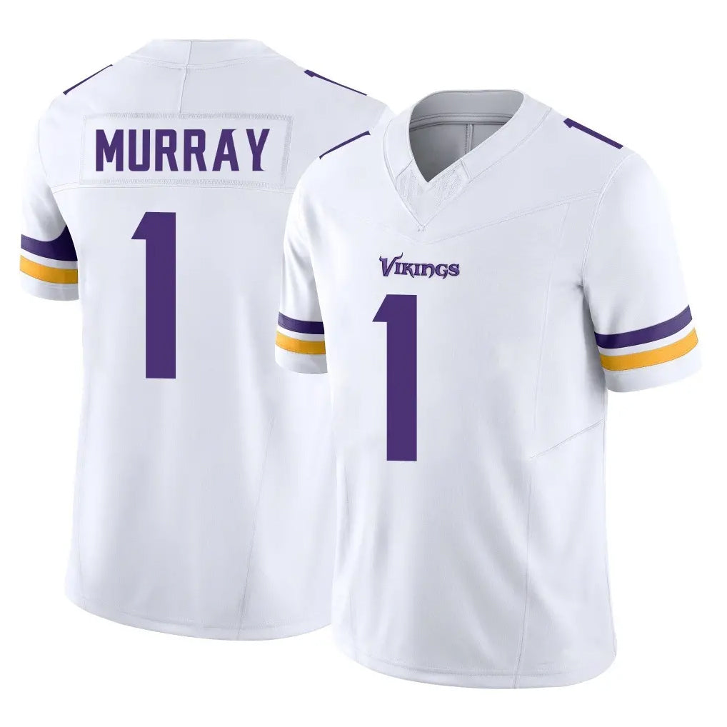 M.Vikings #1 Kyler Murray Player White Limited Vapor F.U.S.E. Home Game Odoa Stitched Jerseys