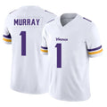 M.Vikings #1 Kyler Murray Player White Limited Vapor F.U.S.E. Home Game Odoa Stitched Jerseys
