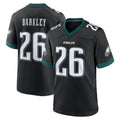 P.Eagles #26 Saquon Barkley Player Black Game Home Odoa Stitched Jerseys