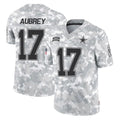 D.Cowboys #17 Brandon Aubrey Player Arctic Camo Salute to Service Limited Home Game Odoa Stitched Jerseys