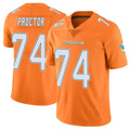 M.Dolphins #74 Kadyn Proctor Player Orange Limited Home Game Odoa Stitched Jerseys