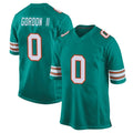 M.Dolphins #0 Ollie Gordon II Player Aqua Alternate Home Game Odoa Stitched Jerseys