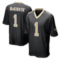 NO.Saints #1 Kool-Aid McKinstry Player Black Home Game Odoa Stitched Jerseys