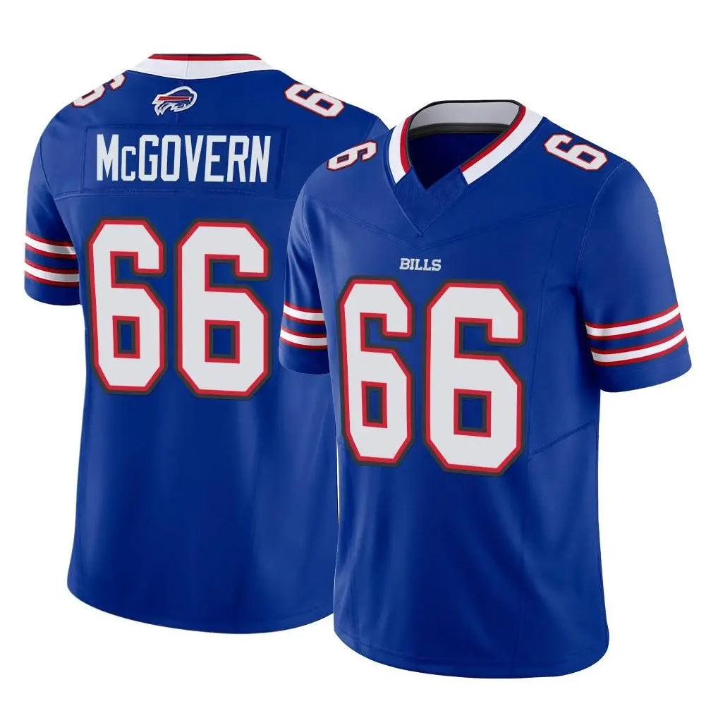 B.Bills #66 Connor McGovern Player Royal Vapor F.U.S.E. Limited Home Game Odoa Stitched Jerseys