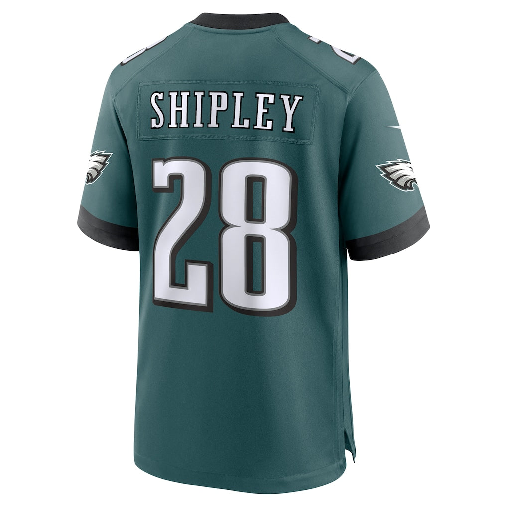 Odoa P.Eagles #28 Will Shipley Midnight Green Team Game Jersey
