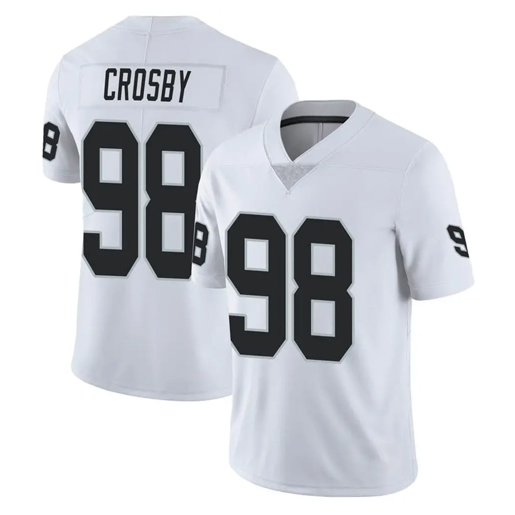 LV.Raiders #98 Maxx Crosby Player White Limited Vapor Untouchable Home Game Odoa Stitched Jerseys