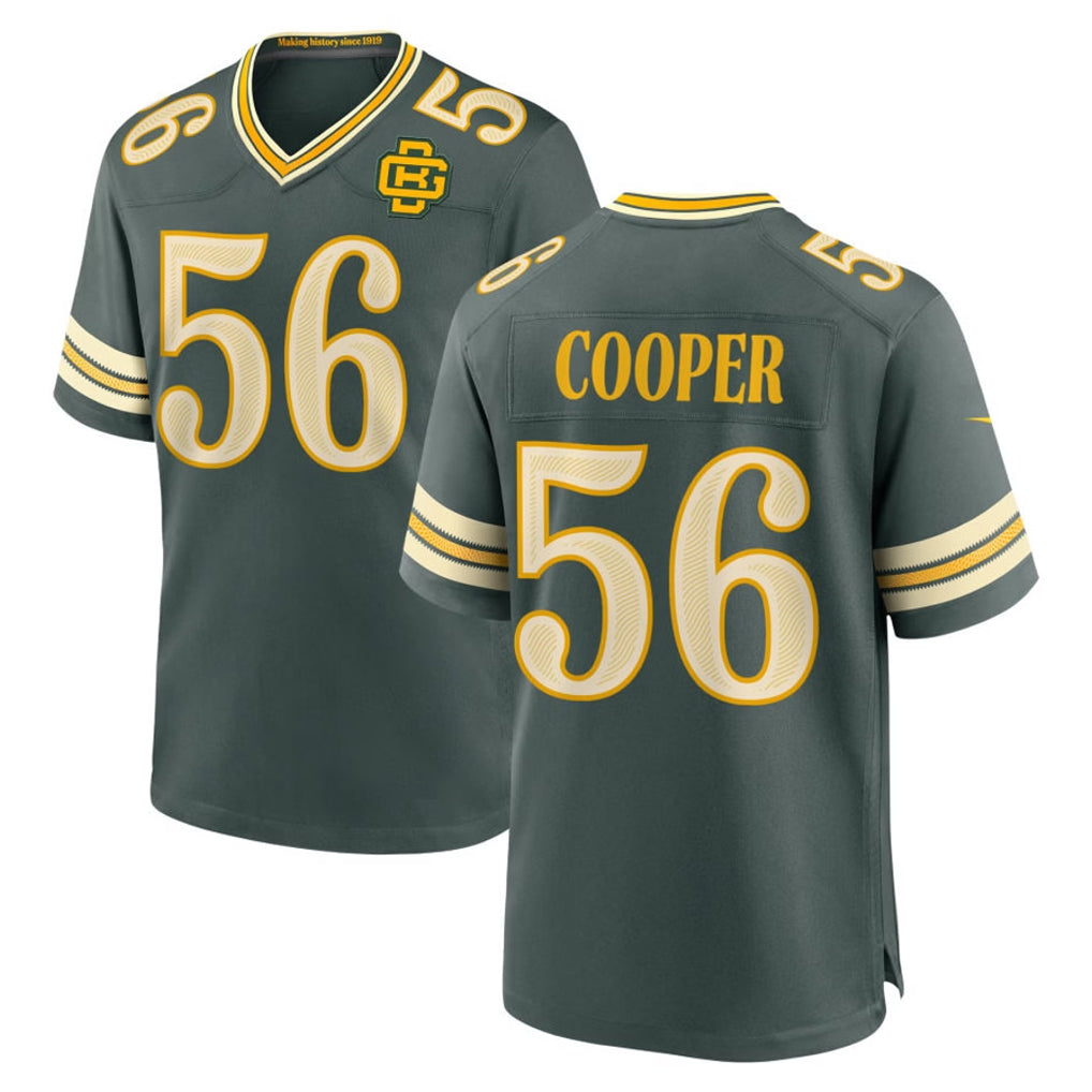 GB.Packers #56 Edgerrin Cooper Player Green 2026 Rivalries Collection Home Game Odoa Stitched Jerseys