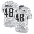 NE.Patriots #48 Namdi Obiazor Player Arctic Camo Salute To Service Limited Game Odoa Stitched Jerseys