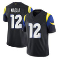 LA.Rams #12 Puka Nacua Player Black Midnight Rivalries Collection Limited Home Game Odoa Stitched Jerseys