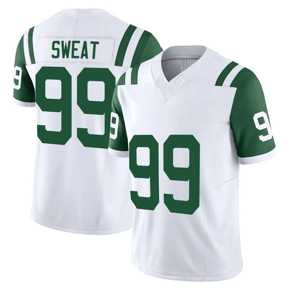 NY.Jets #99 T'Vondre Sweat Player White Limited Classic Vapor F.U.S.E. Home Game Odoa Stitched Jerseys