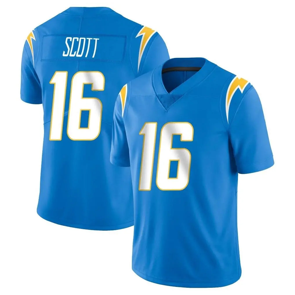 LA.Chargers #16 J.K. Scott Player Blue Limited Vapor Untouchable Home Game Odoa Stitched Jerseys