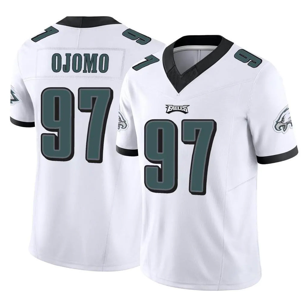 P.Eagles #97 Moro Ojomo Player White Limited Vapor F.U.S.E. Home Game Odoa Stitched Jerseys