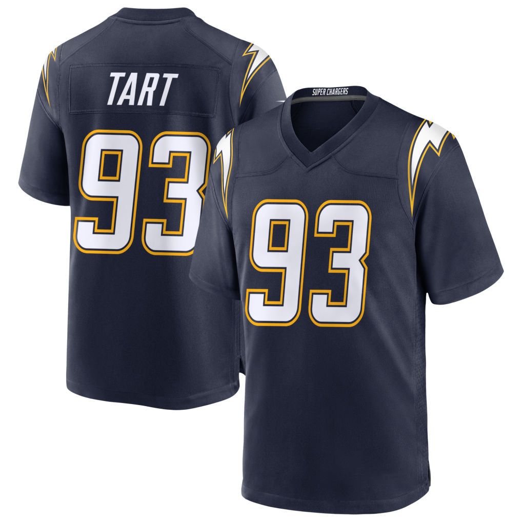 LA.Chargers #93 Teair Tart Player Navy Alternate Home Game Odoa Stitched Jerseys