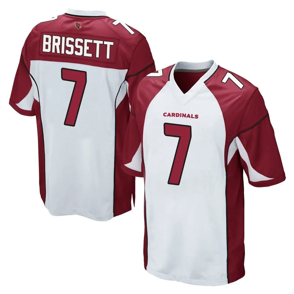 A.Cardinals #7 Jacoby Brissett Player White Cardinal Home Game Odoa Stitched Jerseys