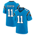 C.Panthers #11 Nic Scourton Player Blue Home Game Odoa Stitched Jerseys