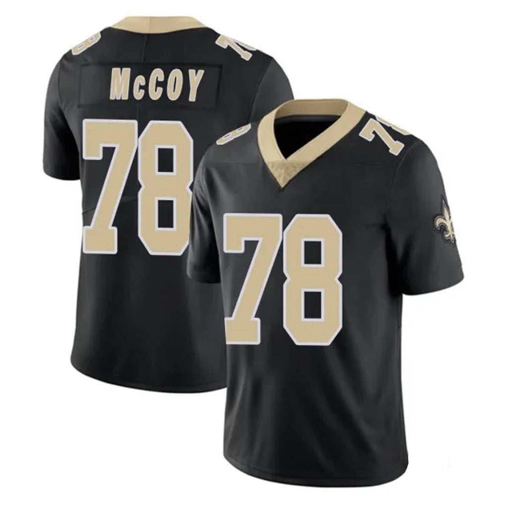 NO.Saints #78 Erik McCoy Player Black Limited Vapor Untouchable Home Game Odoa Stitched Jerseys