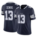D.Cowboys #13 Caleb Downs Player Navy Limited Vapor F.U.S.E. Home Game Odoa Stitched Jerseys