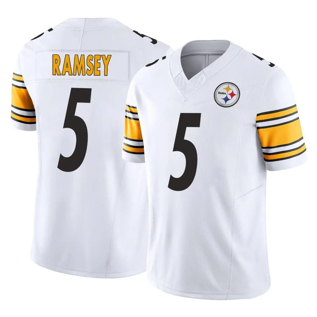 P.Steelers #5 Jalen Ramsey Player White Limited Vapor F.U.S.E. Home Game Odoa Stitched Jerseys