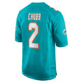 Odoa M.Dolphins #2 Bradley Chubb Aqua Game Player Jersey