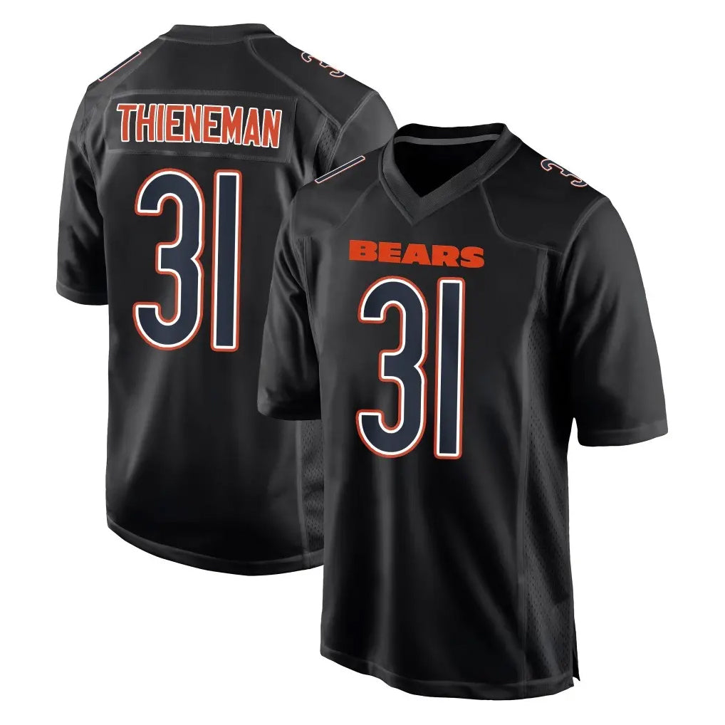 C.Bears #31 Dillon Thieneman Player Carbon Black Fashion Game Odoa Stitched Jerseys