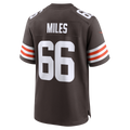 Odoa C.Browns #66 Joshua Miles Brown Team Game Jersey