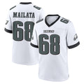 P.Eagles #68 Jordan Mailata Player White Game Home Odoa Stitched Jerseys
