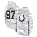 IN.Colts #97 Laiatu Latu Player Arctic Camo Salute to Service Hoodies Limited Game Odoa Stitched Jerseys