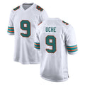 M.Dolphins #9 Joshua Uche Player White Limited Home Game Odoa Stitched Jerseys