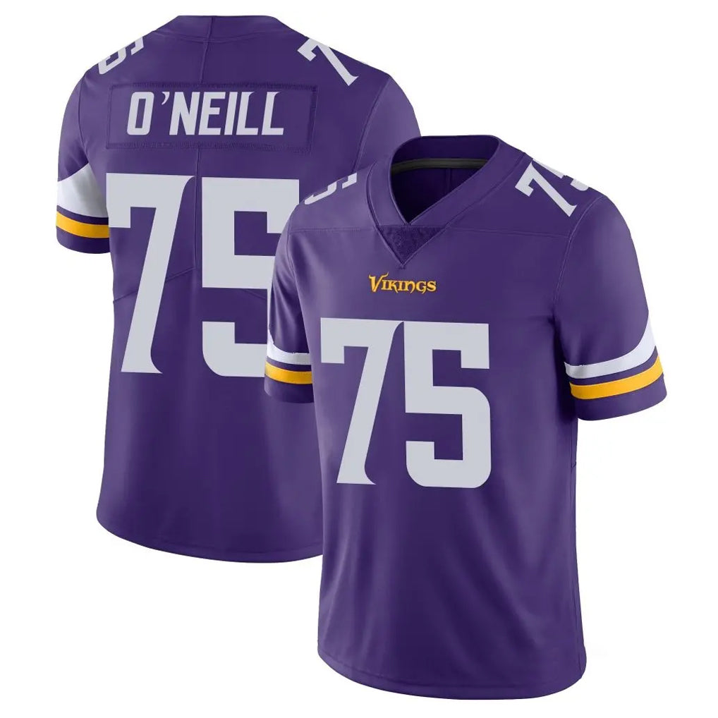 M.Vikings #75 Brian O'Neill Player Purple Limited Vapor Untouchable Home Game Odoa Stitched Jerseys