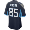 Odoa T.Titans #85 Derrick Mason Navy Game Retired Player Jersey