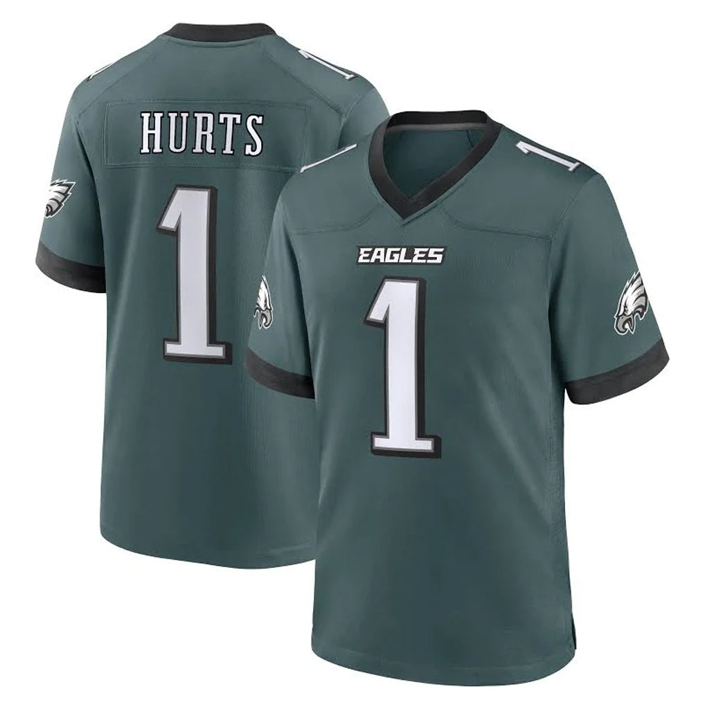 P.Eagles #1 Jalen Hurts Player Green Home Game Odoa Stitched Jerseys
