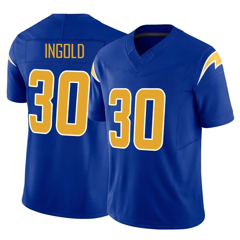 LA.Chargers #30 Alec Ingold Player Royal Limited Vapor F.U.S.E. Home Game Odoa Stitched Jerseys
