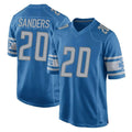 D.Lions #20 Barry Sanders Player Blue Home Game Odoa Stitched Jerseys